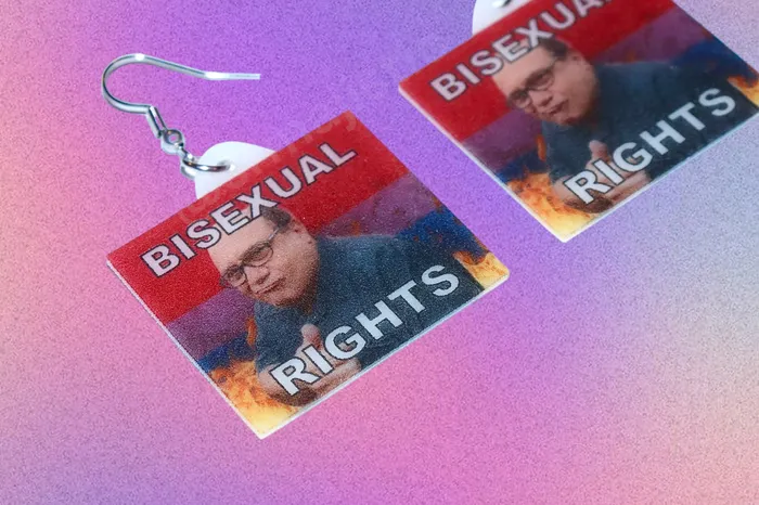 Sam Makes Things Earrings Danny DeVito Collection of Flaming Pride Flags Handmade Earrings Sam Makes Things Earrings Danny DeVito Collection of Flaming Pride Flags Handmade Earrings