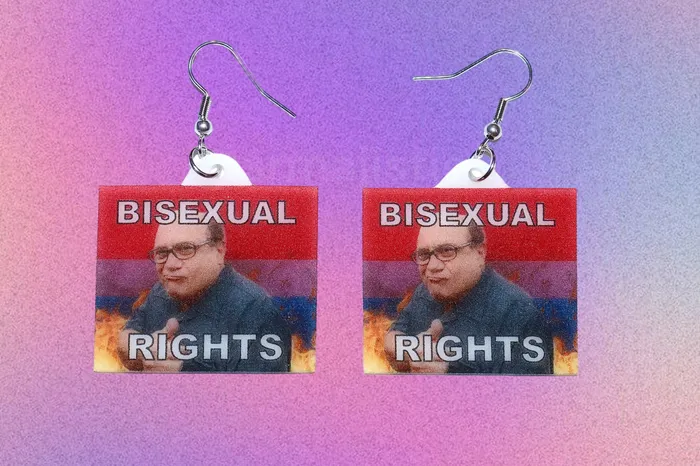 Sam Makes Things Earrings Danny DeVito Collection of Flaming Pride Flags Handmade Earrings Sam Makes Things Earrings Danny DeVito Collection of Flaming Pride Flags Handmade Earrings