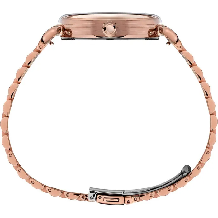 Bracelets Timex Timex Womens Watch Heritage MOP Dial Rose Gold Tone Bracelet TW2T89400VQ