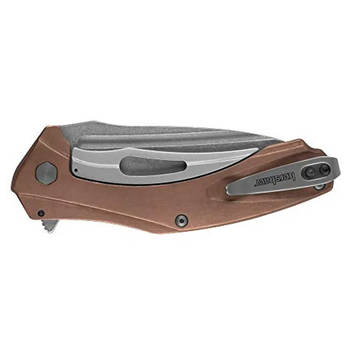 Kershaw Earrings Kershaw Pocket Knife Natrix XL CU Drop Point Plain Edge Steel Blade KW7008CU