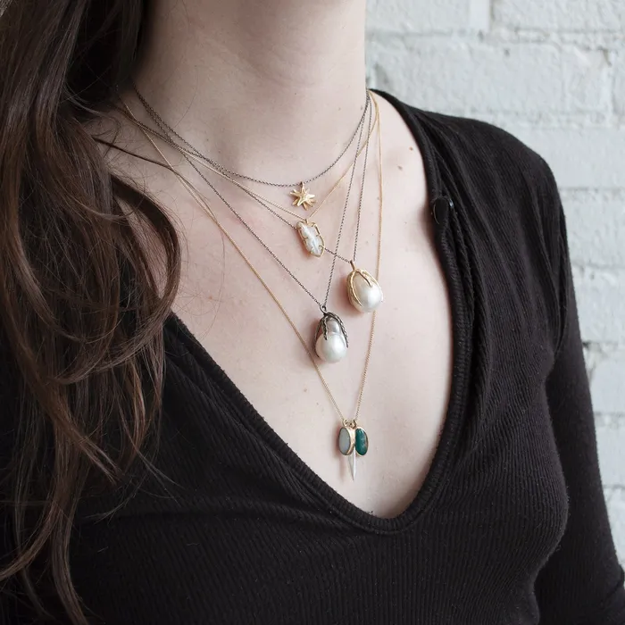 Silver South Sea Pearl Necklace Lauren Wolf Jewelry Necklaces