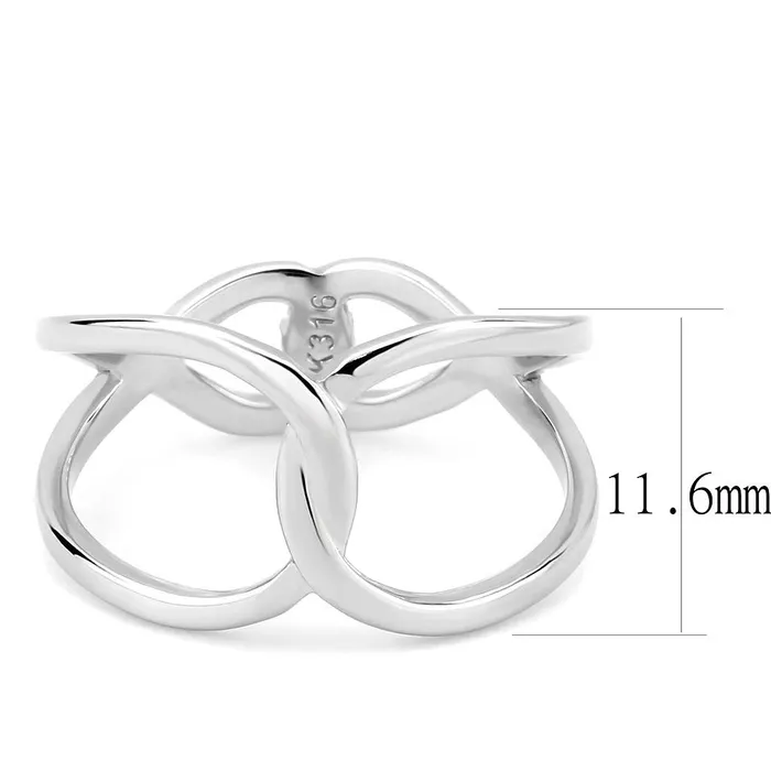 TK3585 No Plating Stainless Steel Ring with No Stone Alamode Rings