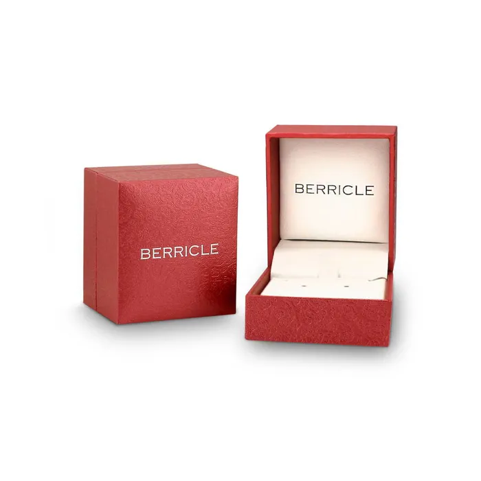 Key CZ Pendant Necklace in Sterling Silver BERRICLE Necklaces