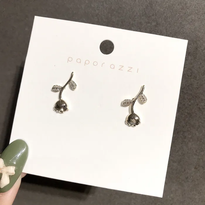 Earrings Refined by AnnaKaci Gold Rose Earring Stud