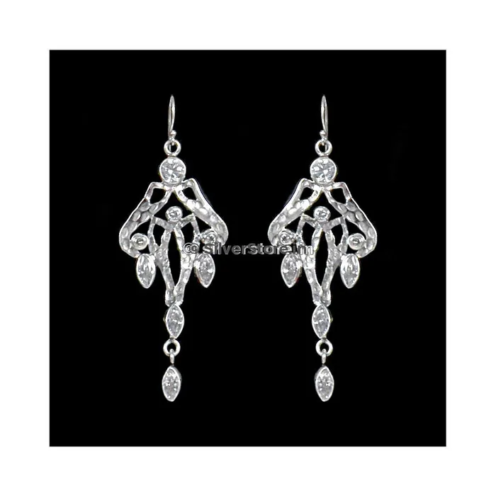 Earrings silversrorein 925 Antique White Silver Earrings