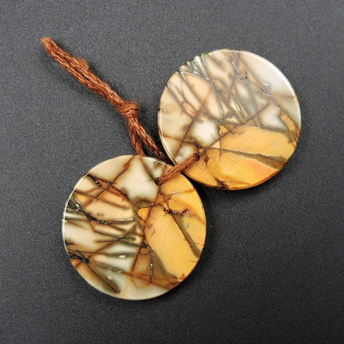 Intrinsic Trading Earrings Natural Red Creek Jasper Earring Pair Cabochon Cab Pair Drilled Circle Round Matched Earrings Bead Pair E1679 Intrinsic Trading Earrings Natural Red Creek Jasper Earring Pair Cabochon Cab Pair Drilled Circle Round Matched Earrings Bead Pair E1679